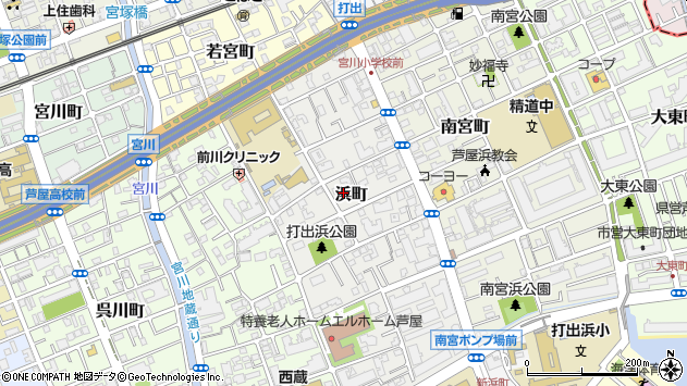 〒659-0025 兵庫県芦屋市浜町の地図
