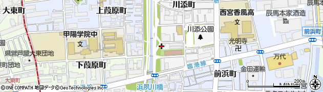 日本基督教団香櫨園教会周辺の地図