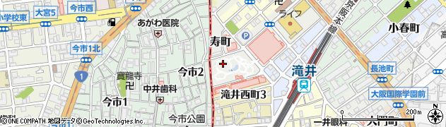 大阪府守口市寿町周辺の地図