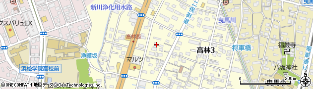 静岡県浜松市中央区高林周辺の地図
