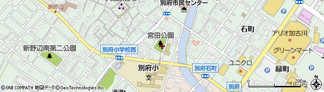 兵庫県加古川市別府町宮田町周辺の地図