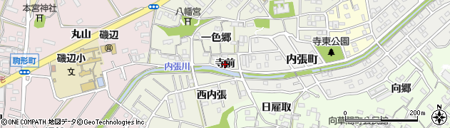 愛知県豊橋市一色町（寺前）周辺の地図