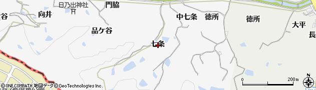 京都府相楽郡精華町柘榴七条周辺の地図