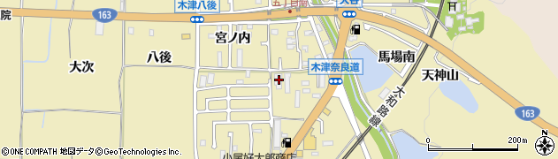 京都府木津川市木津奈良道48周辺の地図