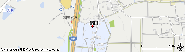 三重県伊賀市猪田1853周辺の地図