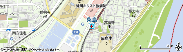 柴島駅周辺の地図