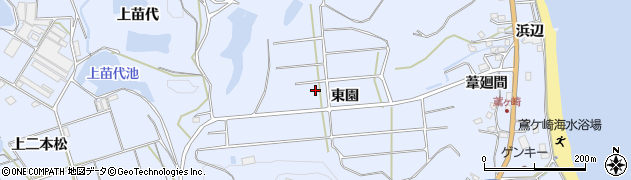 愛知県南知多町（知多郡）大井（東園）周辺の地図