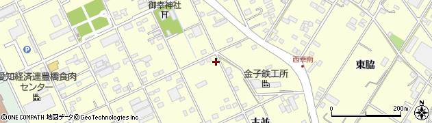 愛知県豊橋市西幸町周辺の地図