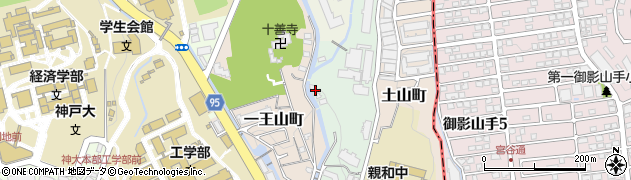 兵庫県神戸市灘区桜ケ丘町周辺の地図