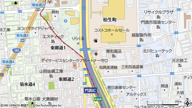 〒571-0044 大阪府門真市松生町の地図