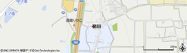 三重県伊賀市猪田266周辺の地図