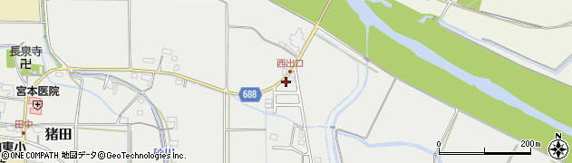 三重県伊賀市猪田1999周辺の地図