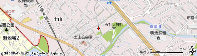 兵庫県加古川市平岡町土山362周辺の地図