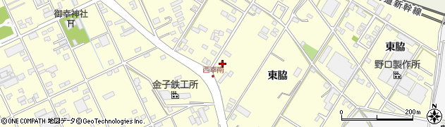 愛知県豊橋市西幸町東脇19周辺の地図