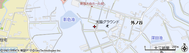 愛知県豊橋市雲谷町外ノ谷282周辺の地図