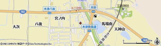 京都府木津川市木津奈良道29周辺の地図