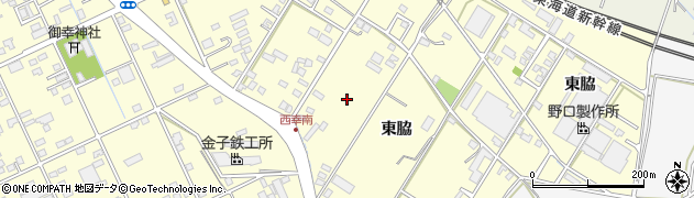 愛知県豊橋市西幸町東脇37周辺の地図