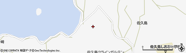 愛知県西尾市一色町佐久島（白浜）周辺の地図