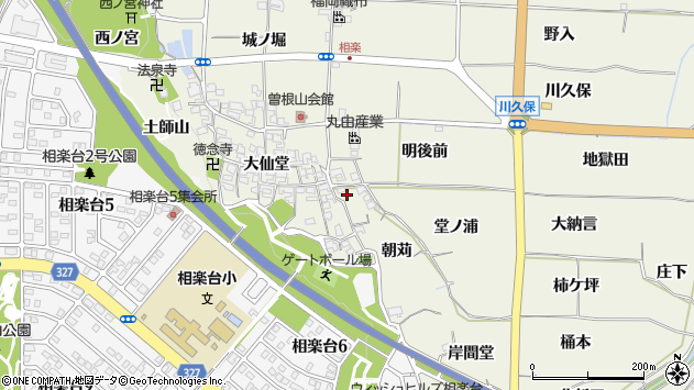 〒619-0222 京都府木津川市相楽の地図