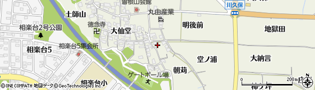 京都府木津川市相楽（朝苅）周辺の地図