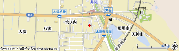 京都府木津川市木津奈良道31周辺の地図