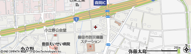 静岡県磐田市森岡周辺の地図