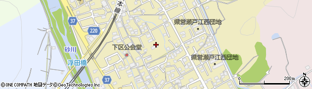 岡山県岡山市東区瀬戸町下周辺の地図