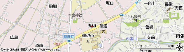 愛知県豊橋市駒形町（丸山）周辺の地図