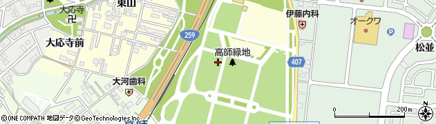 愛知県豊橋市高師町（北原）周辺の地図