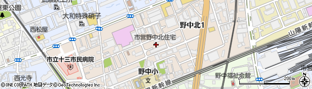 大阪府大阪市淀川区野中北周辺の地図
