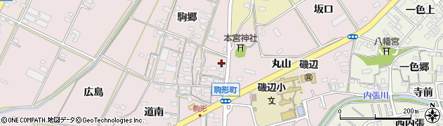 愛知県豊橋市駒形町駒郷153周辺の地図