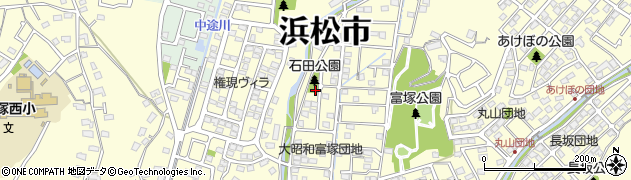 石田公園周辺の地図