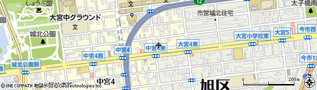 ファミリーマート大阪工大前店周辺の地図