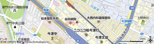 兵庫県西宮市今津水波町周辺の地図