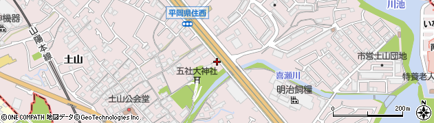 兵庫県加古川市平岡町土山372周辺の地図