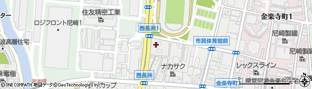 ファミリーマート西長洲店周辺の地図