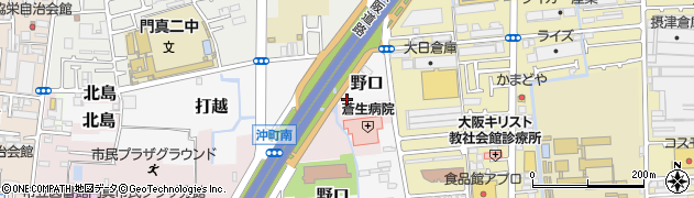 大阪府門真市野口809周辺の地図
