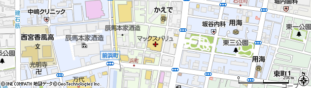 キャンドゥセレクトマックスバリュ西宮浜町店周辺の地図