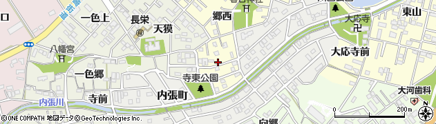 愛知県豊橋市草間町（寺東）周辺の地図