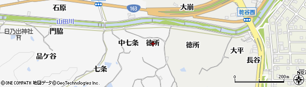 京都府相楽郡精華町柘榴徳所周辺の地図