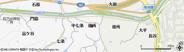 京都府精華町（相楽郡）柘榴（徳所）周辺の地図