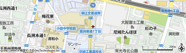 パシフィック工業尼崎倉庫周辺の地図