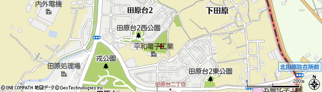 田原台霊園周辺の地図