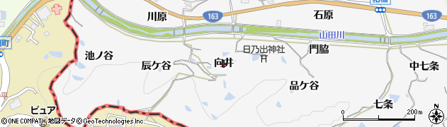 京都府精華町（相楽郡）柘榴（向井）周辺の地図
