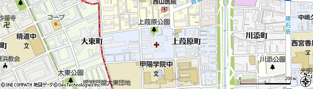 ルネ香枦園管理事務所周辺の地図