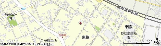 愛知県豊橋市西幸町東脇33周辺の地図