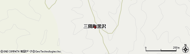 島根県浜田市三隅町黒沢周辺の地図