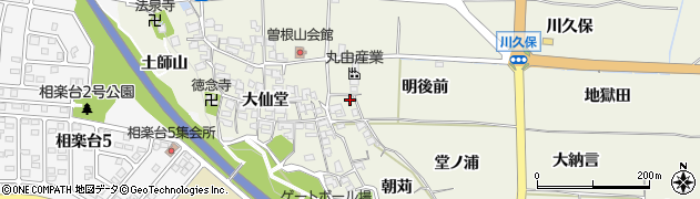 京都府木津川市相楽（明後前）周辺の地図
