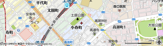 大阪府守口市小春町周辺の地図