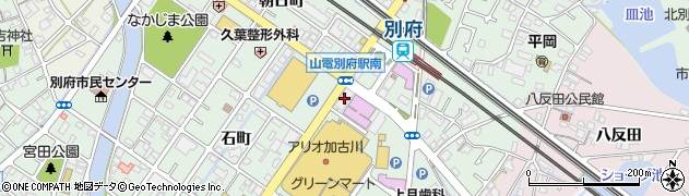 三井住友銀行別府支店周辺の地図